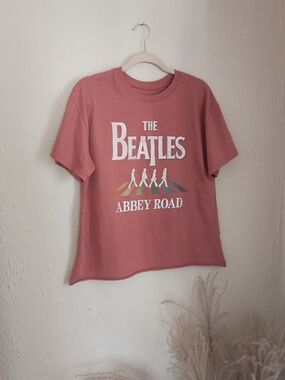 The Beatles Abbey Road Kids T‑Shirt - Dusty Rose